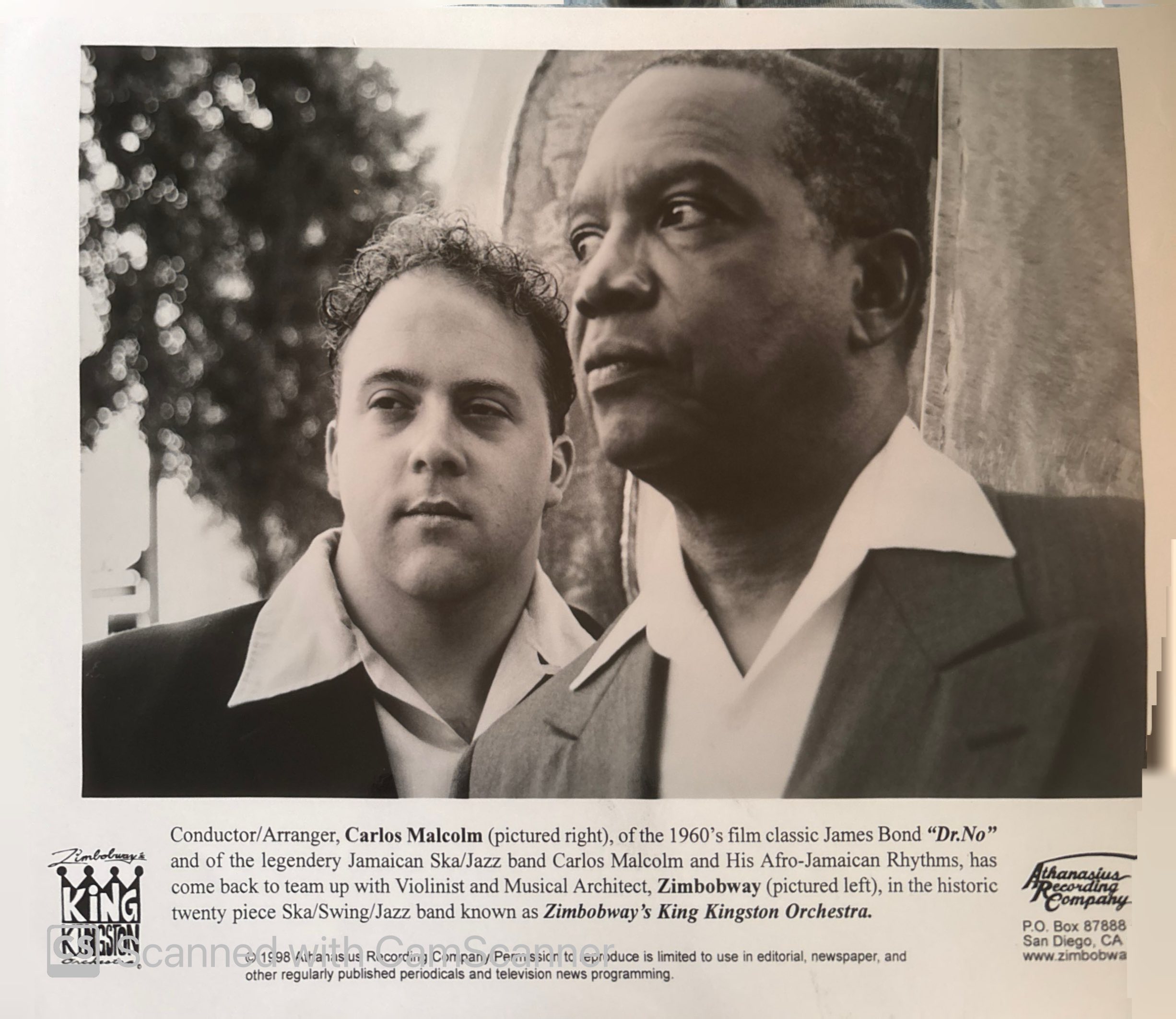 Carlos Malcolm and Zimbobway's King Kingston Orchestra